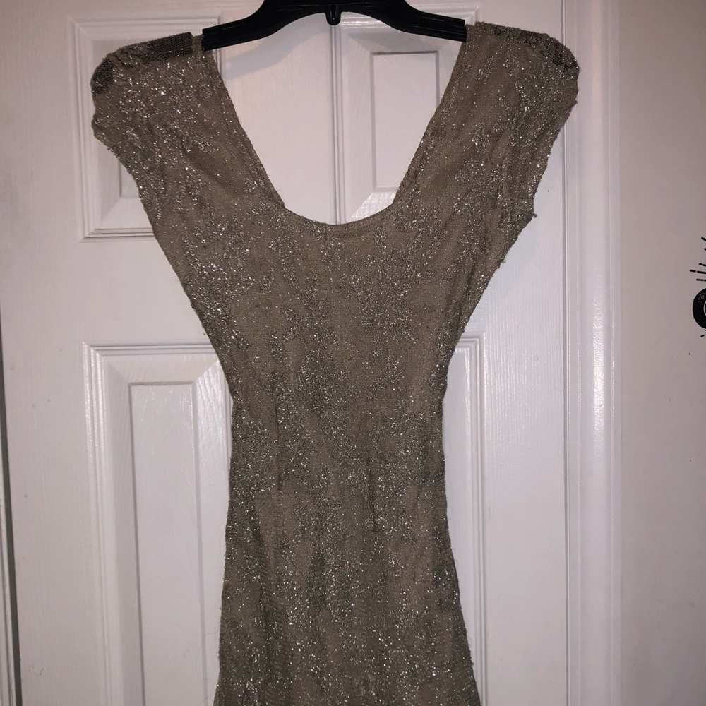 Gold dress